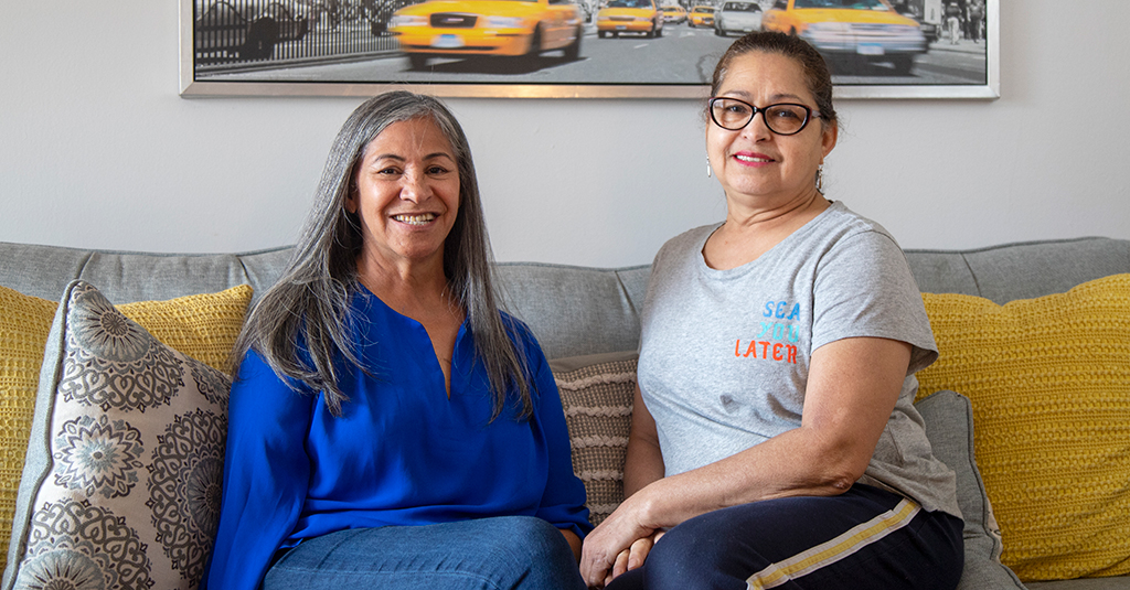 VITRA client Jackeline and her Caregiver Angela