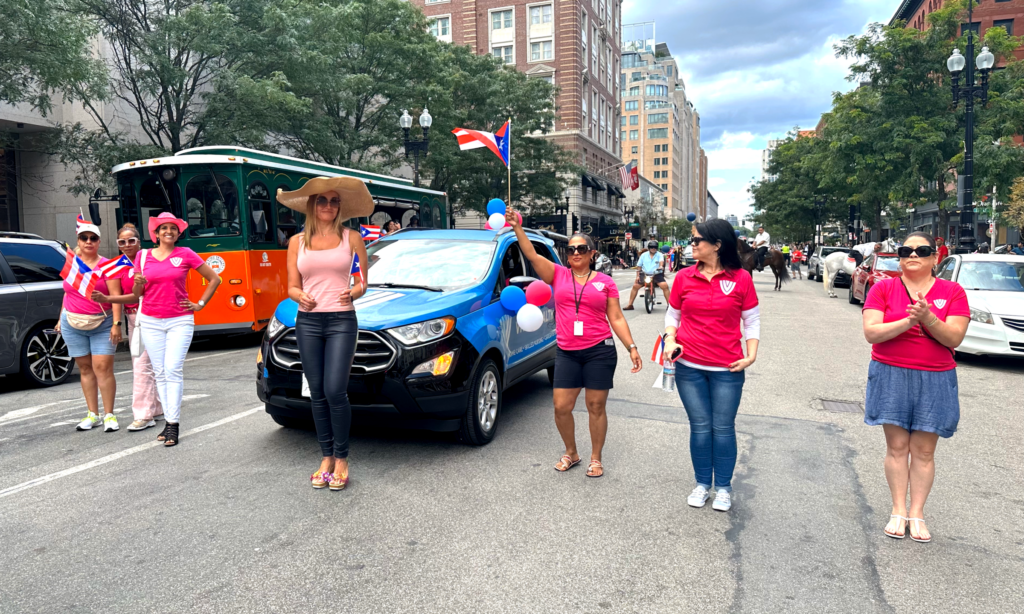 Vitra Health walking in the Puerto Rican Festival Parade
