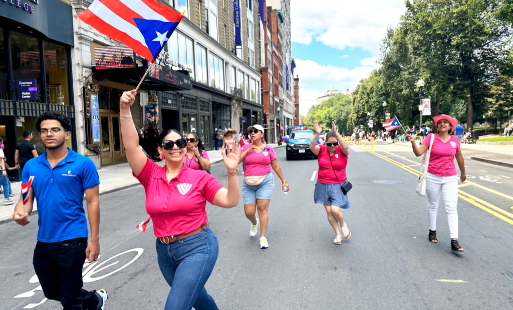 Vitra Team walking in the Puerto Rican Festival Parade